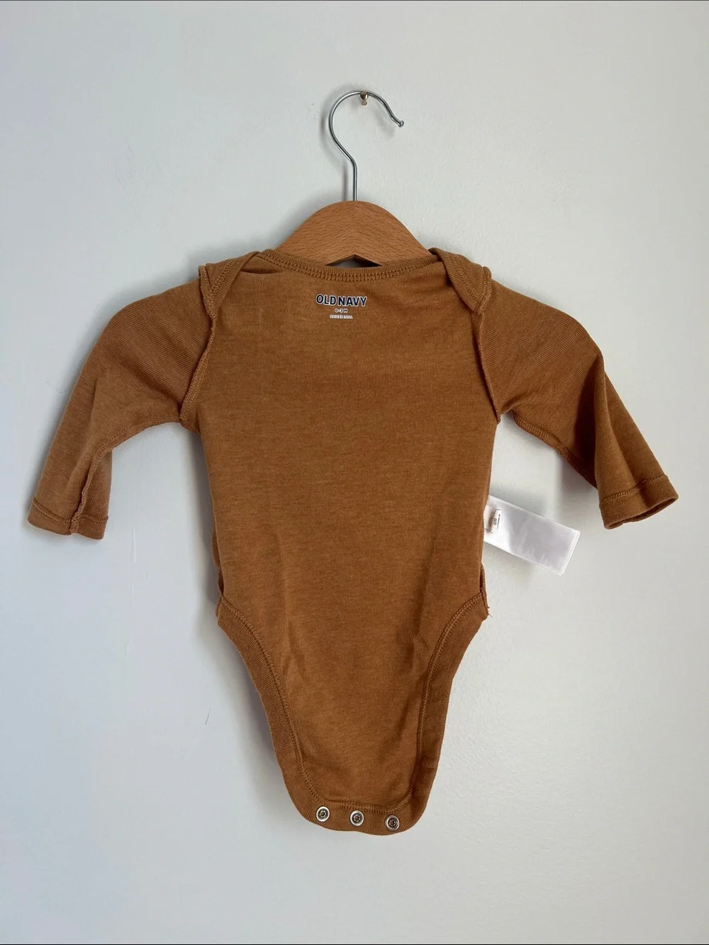 Old Navy | Brown Football-Print Baby One-Piece Size 0-3 Months